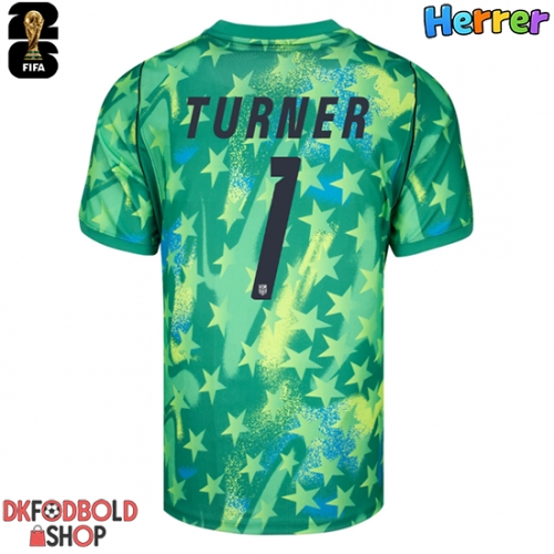 Forente stater Matt Turner #1 Målmand Hjemmebanetrøje VM 2026 Kort ærmer